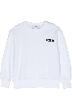 Msgm Logo-print cotton sweatshirt