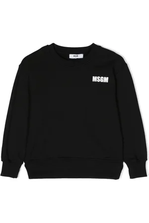 Msgm Logo-print cotton sweatshirt