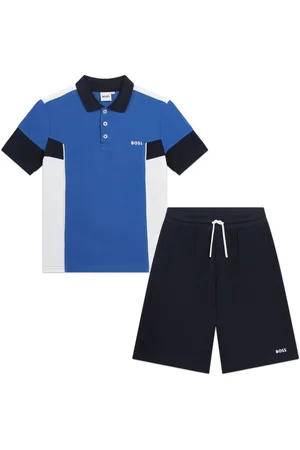 HUGO BOSS Logo-print cotton tracksuit set