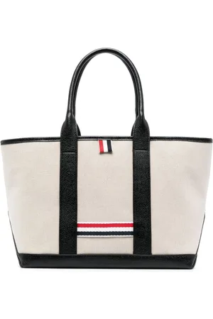 Thom Browne RWB-stripe tote bag