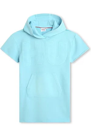 HUGO BOSS Logo-appliqu?? hooded minidress
