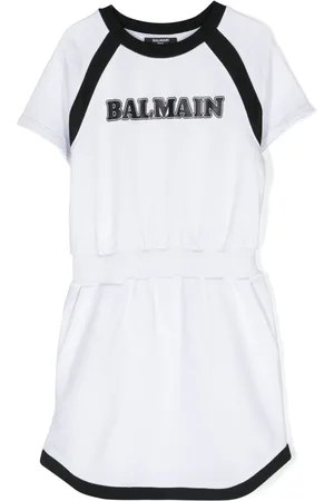 Balmain Logo-print jersey dress