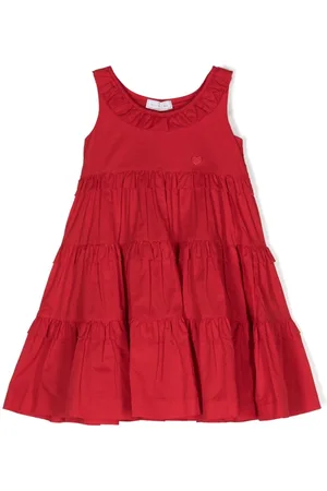 MONNALISA Ruffled-detailing cotton dress