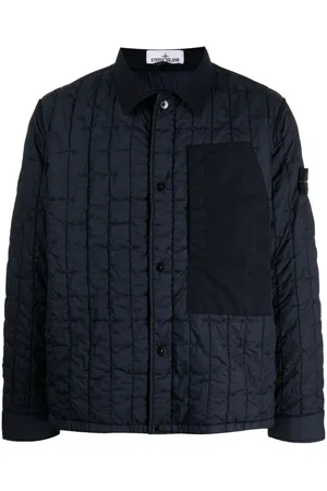 Stone Island Compass-appliqu?? quilted jacket