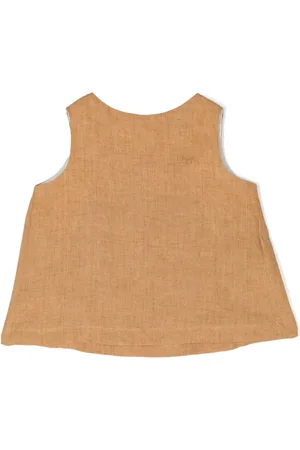 Il gufo Sleeveless linen top