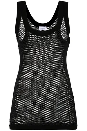 OFF-WHITE Net knit tank top
