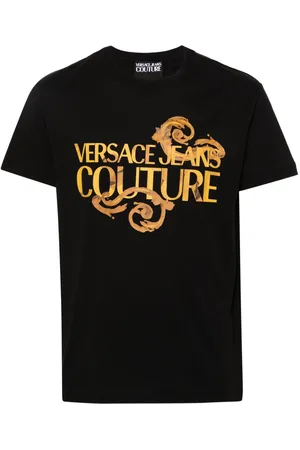 VERSACE Logo-print cotton T-shirt