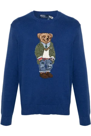 Ralph Lauren Polo Bear intarsia-knit jumper