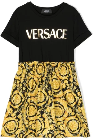 VERSACE Barocco-print cotton dress