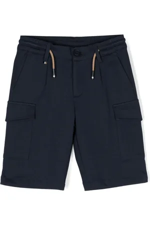 HUGO BOSS Elasticated-waistband cotton shorts