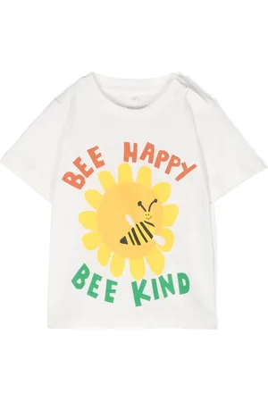 Stella McCartney Bee Happy-print cotton T-shirt