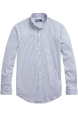 Ralph Lauren Classic-collar striped cotton shirt
