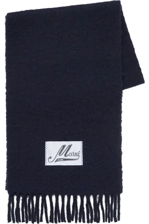 Marni Logo-appliqu?? alpaca scarf