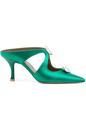 MALONE SOULIERS Tina 75mm crystal-embellished pumps