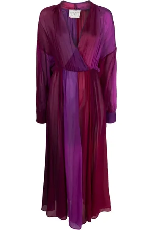 FORTE FORTE Gradient-effect silk dress