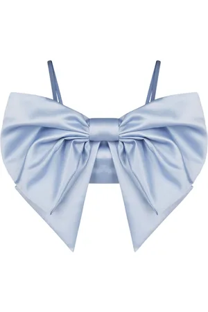 Nina Ricci Bow-detail satin-finish top