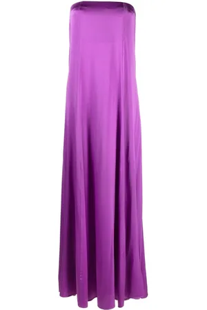 FORTE FORTE A-line strapless stretch-silk maxi dress