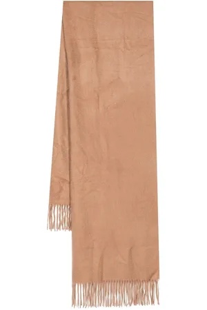N.PEAL Fringed-edge woven cashmere shawl