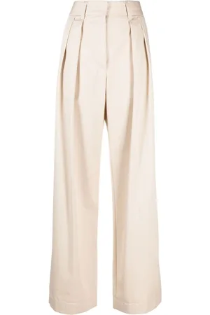 FORTE FORTE High-waisted cotton trousers