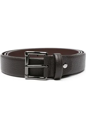 Pal Zileri Engraved-buckle leather belt