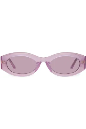 Linda Farrow X The Attico Berta oval sunglasses