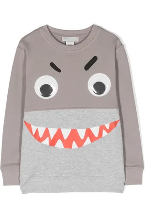 Stella McCartney Shark Face colour-block sweatshirt