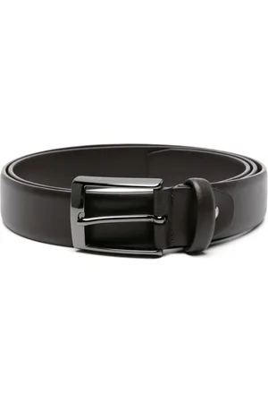 Pal Zileri Engraved-buckle leather belt