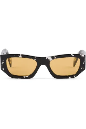 Prada Logo-plaque rectangle-frame sunglasses