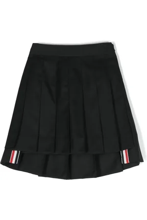 Thom Browne Super 120s pleated wool skirt