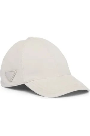Prada Triangle-logo corduroy baseball cap