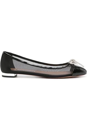 Aquazzura Parisina mesh ballerina shoes