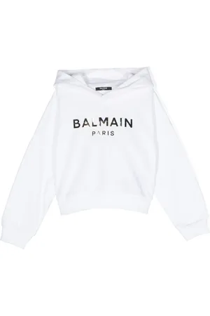 Balmain Logo-print cotton hoodie
