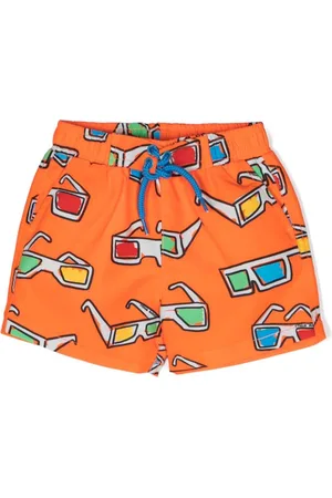 Stella McCartney Sunglasses-print swim shorts