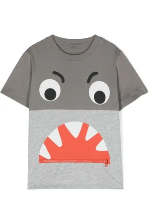Stella McCartney Shark-print cotton T-shirt