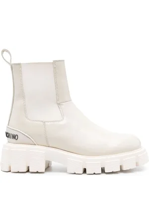 Moschino Logo-lettering ankle boots