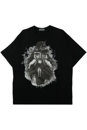 YOHJI YAMAMOTO Graphic-print cotton T-shirt