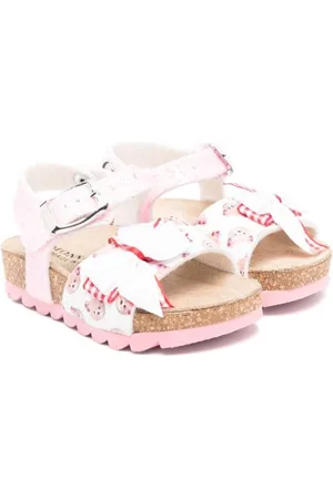 MONNALISA Bow-detail open-toe sandals