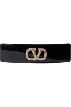 VALENTINO GARAVANI VLogo Signature crystal-embellished hair clip