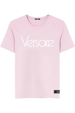 VERSACE Logo-print cotton T-shirt