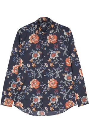 Etro Floral-print cotton shirt