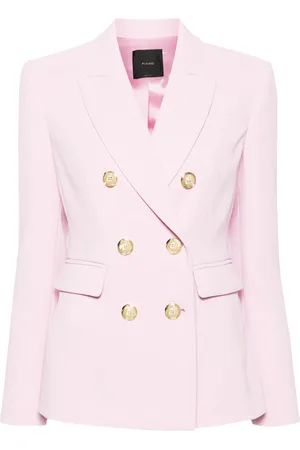 Pinko Double-breasted crepe blazer