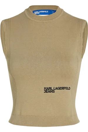 Karl Lagerfeld Open-back knitted top