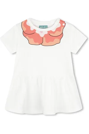 Kenzo Graphic-print flared minidress