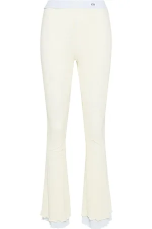 GCDS Layered flared trousers