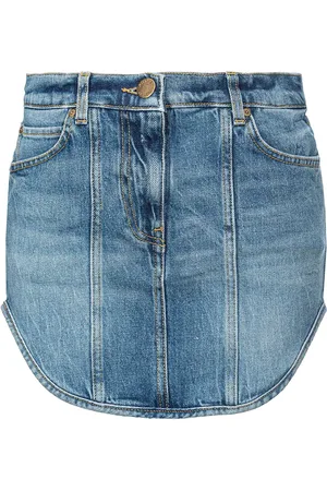 Pinko Logo-patch denim miniskirt
