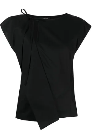 Lee Mathews Tie-fastening asymmetric cotton top