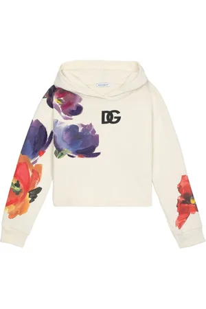 Dolce & Gabbana Floral-print cotton hoodie