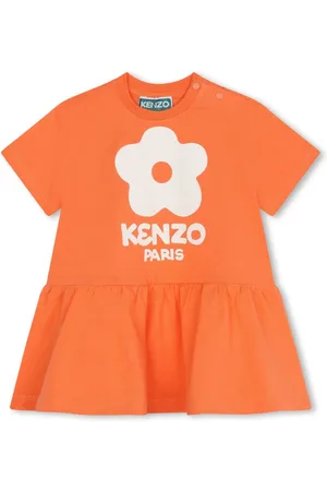 Kenzo Logo-print flared minidress