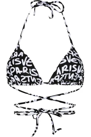 Vetements Logo-print triangle bikini top