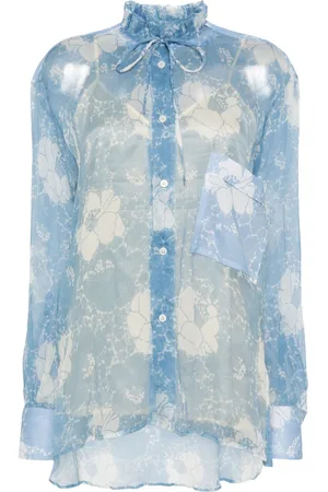 Plan C Floral silk shirt